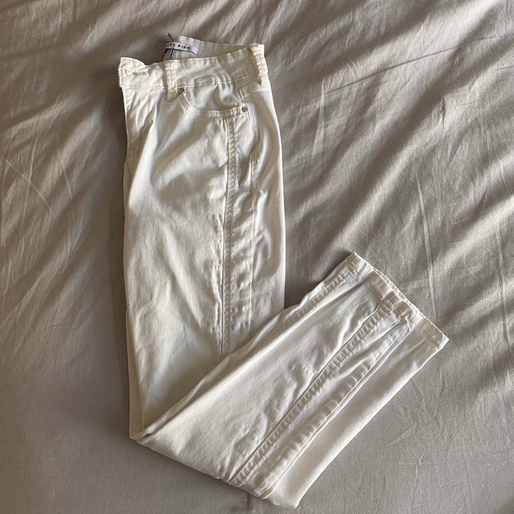 White Celebrity Pink Midrise Ankle Jeans